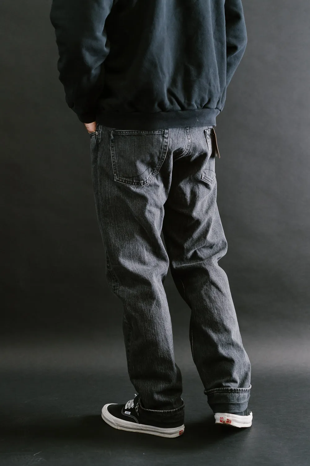 01-1050W-D61S - 105 - Standard Fit Selvedge Denim - Black Stone