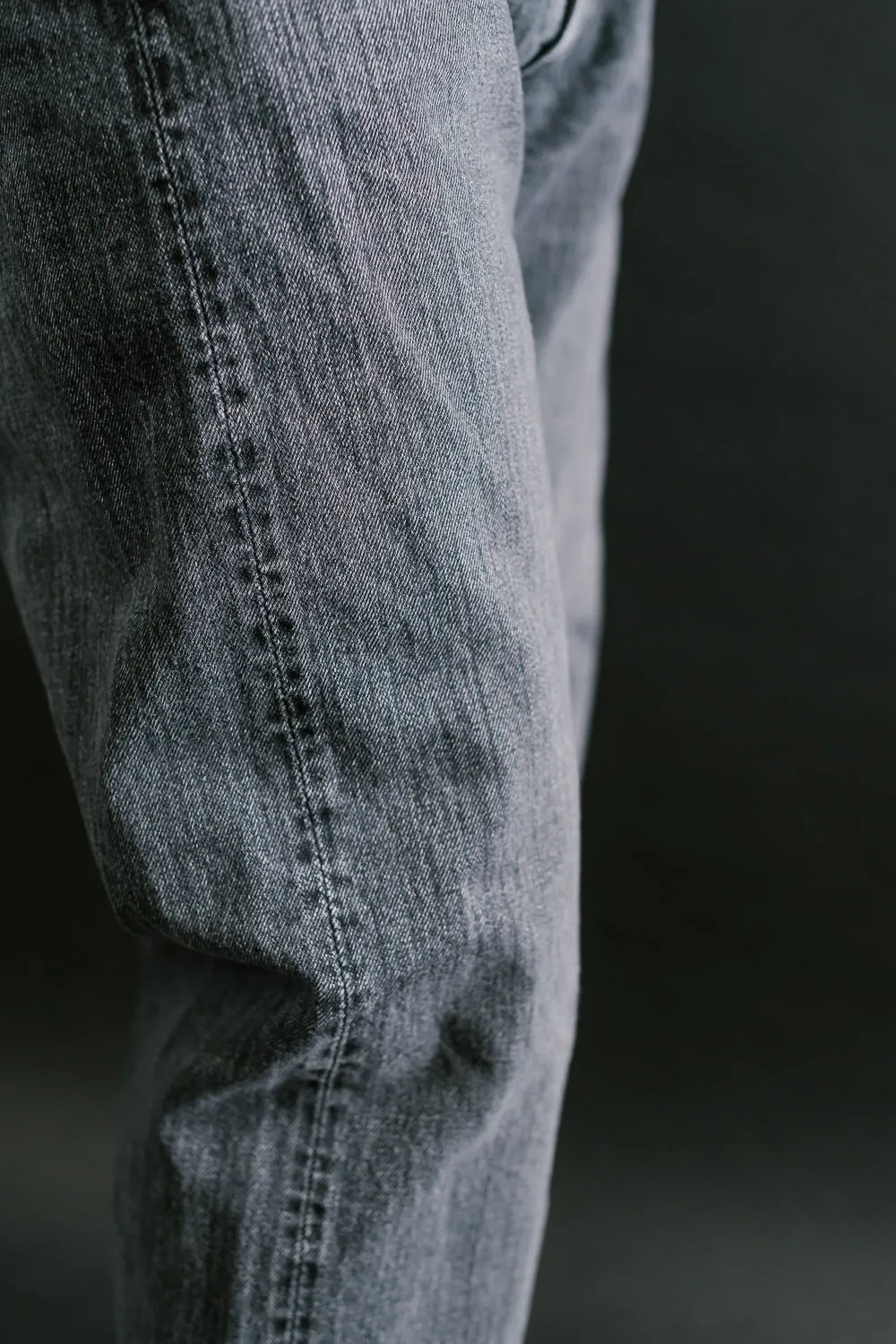 01-1050W-D61S - 105 - Standard Fit Selvedge Denim - Black Stone