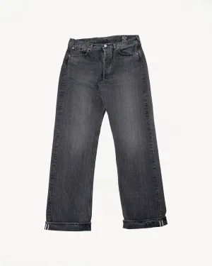 01-1050W-D61S - 105 - Standard Fit Selvedge Denim - Black Stone