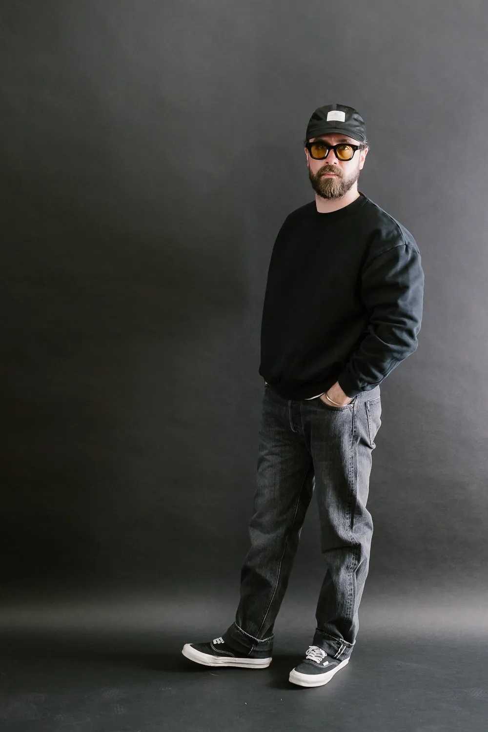 01-1050W-D61S - 105 - Standard Fit Selvedge Denim - Black Stone