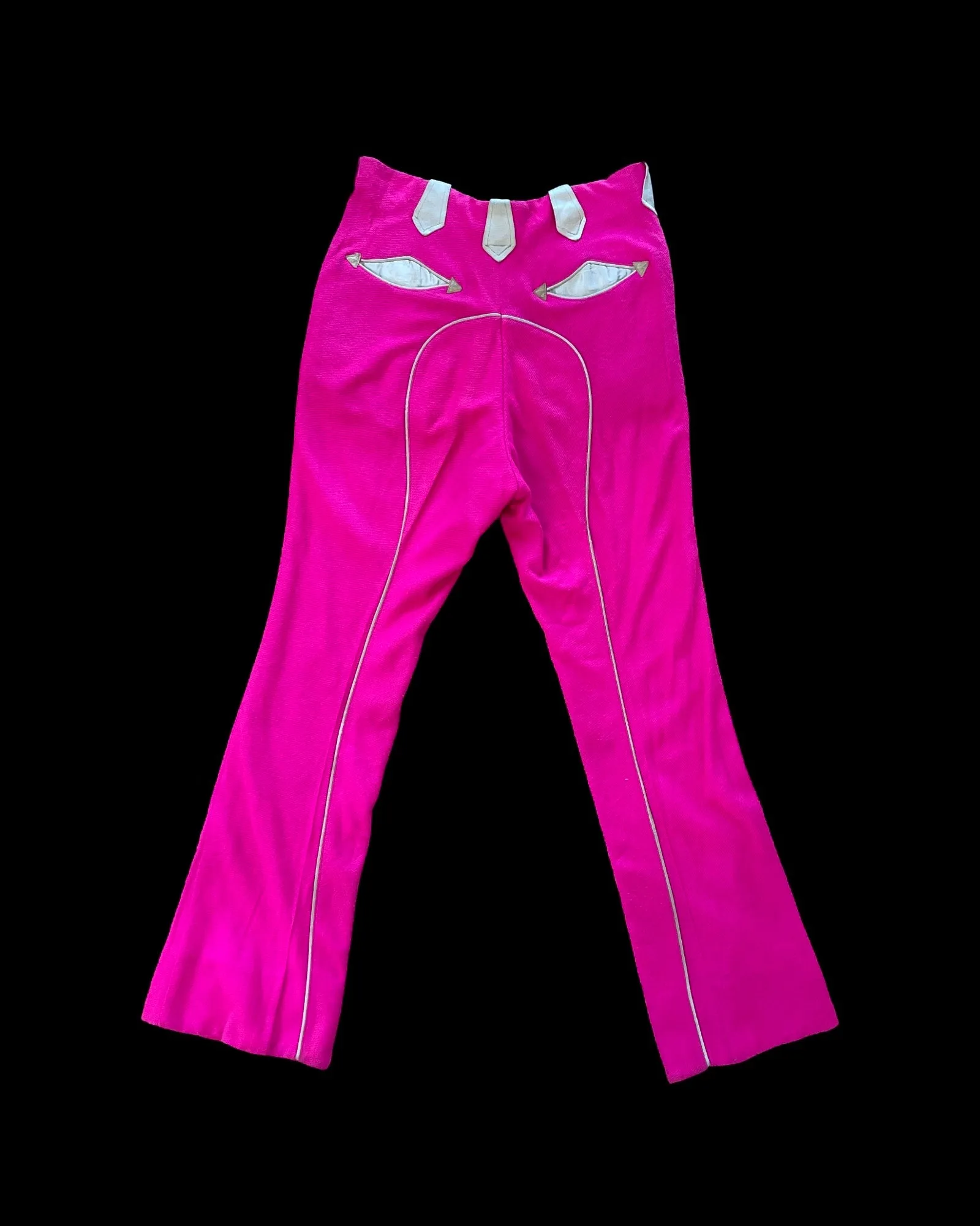 1950s Shocking Pink Panhandle Western Pants