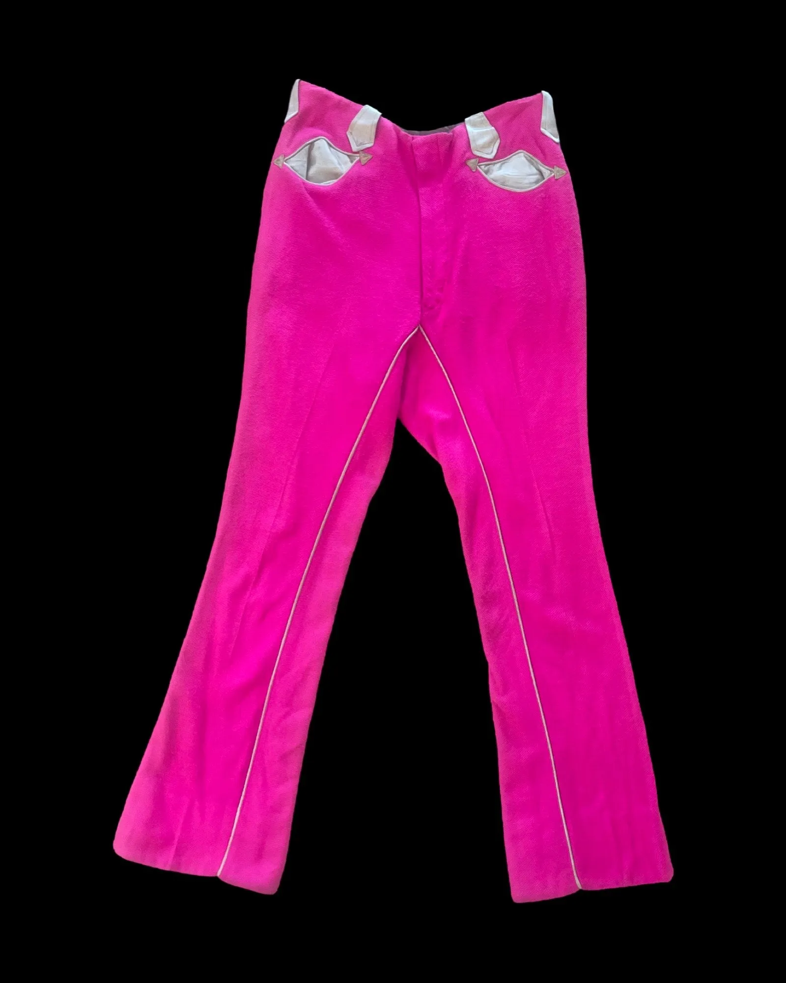 1950s Shocking Pink Panhandle Western Pants