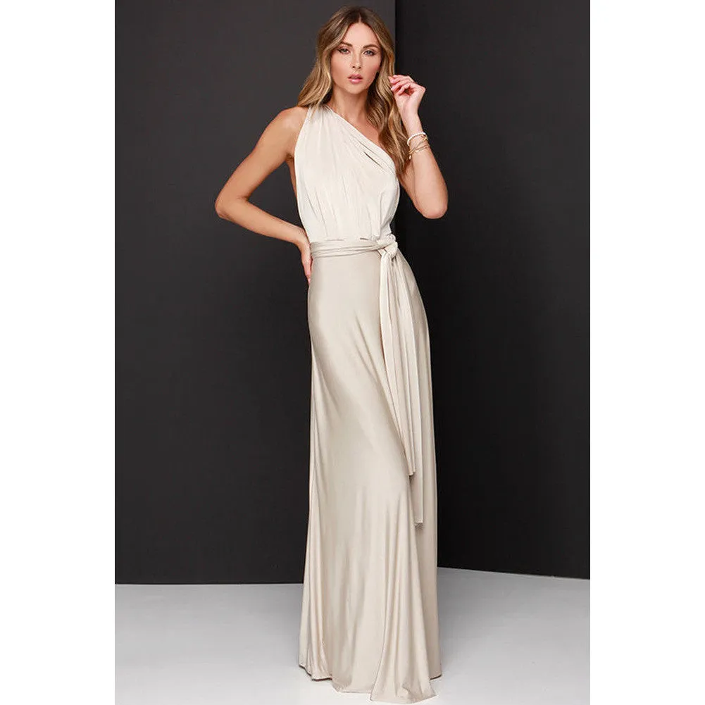 20 color summer sexy women Boho maxi dress red bandage long dress sexy Multiway Bridesmaids Convertible Dress robe longue femme