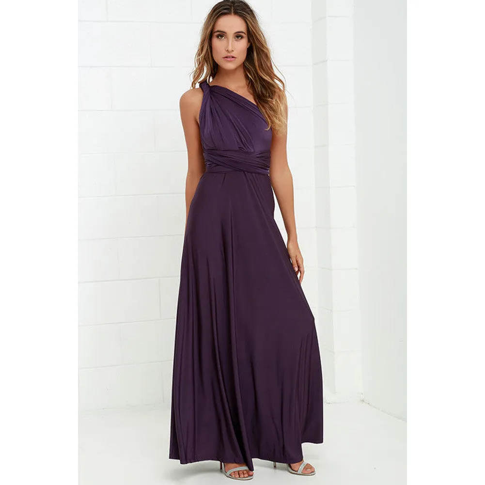 20 color summer sexy women Boho maxi dress red bandage long dress sexy Multiway Bridesmaids Convertible Dress robe longue femme