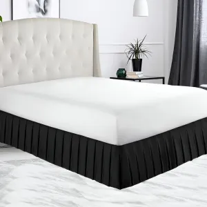 400TC Sateen Solid Cotton Pleated Bed Skirt