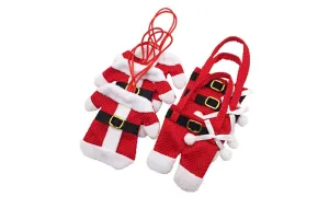 6-Pairs : Santa Claus Cutlery Holder Socks