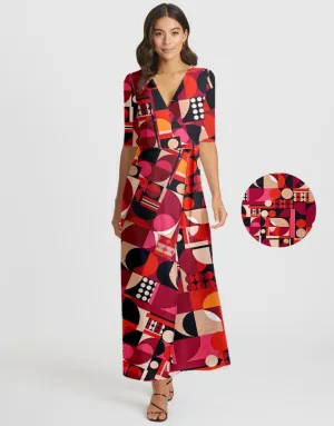 60's retro vibes - Wrap Dress