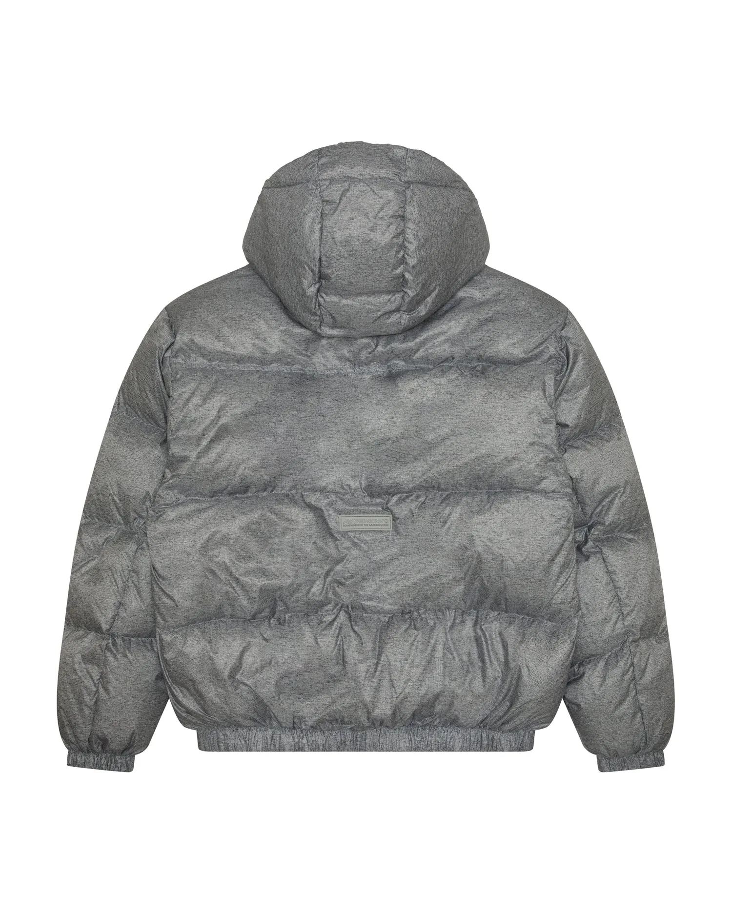 AAPENOW moonface logo zip-up down jacket