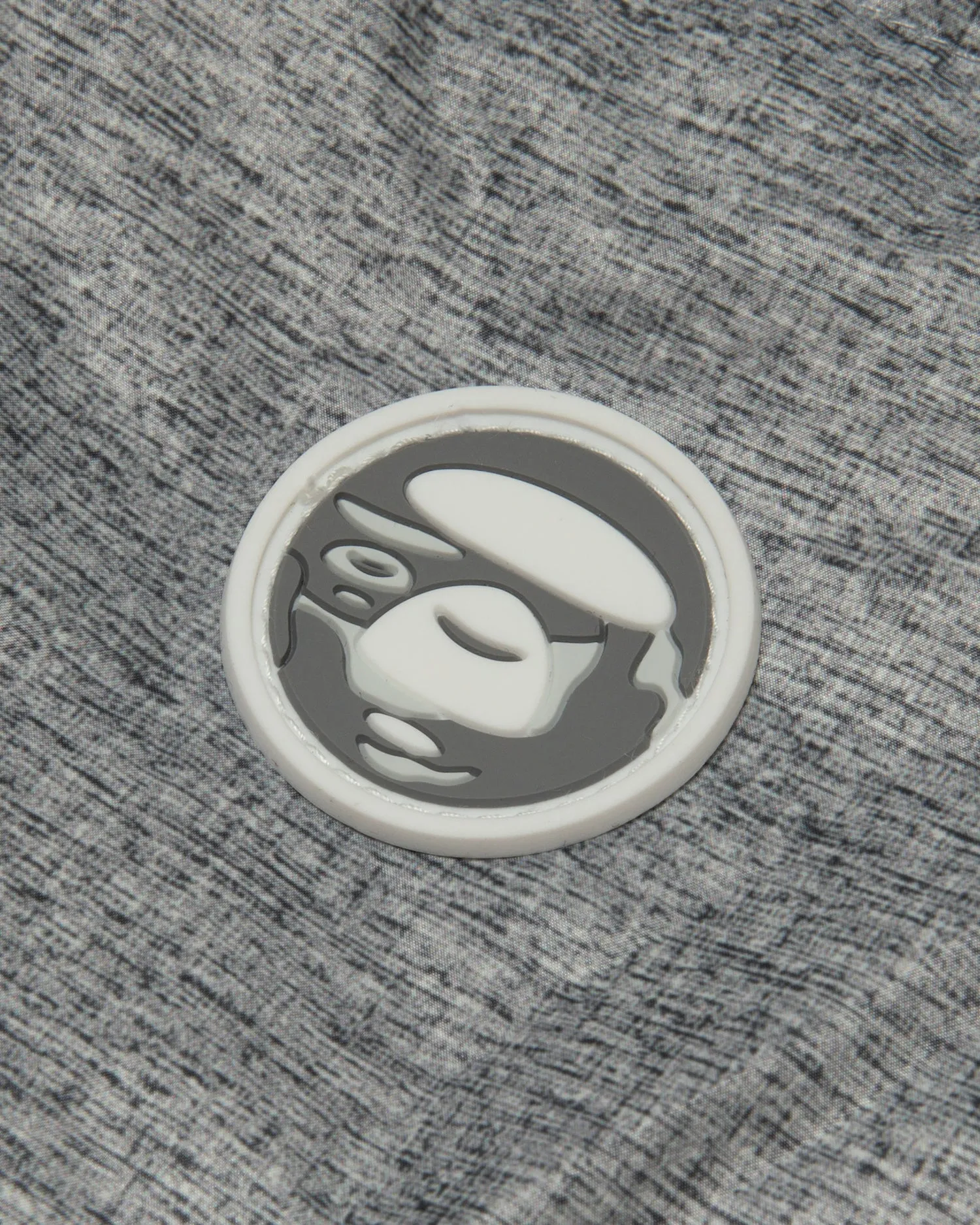 AAPENOW moonface logo zip-up down jacket