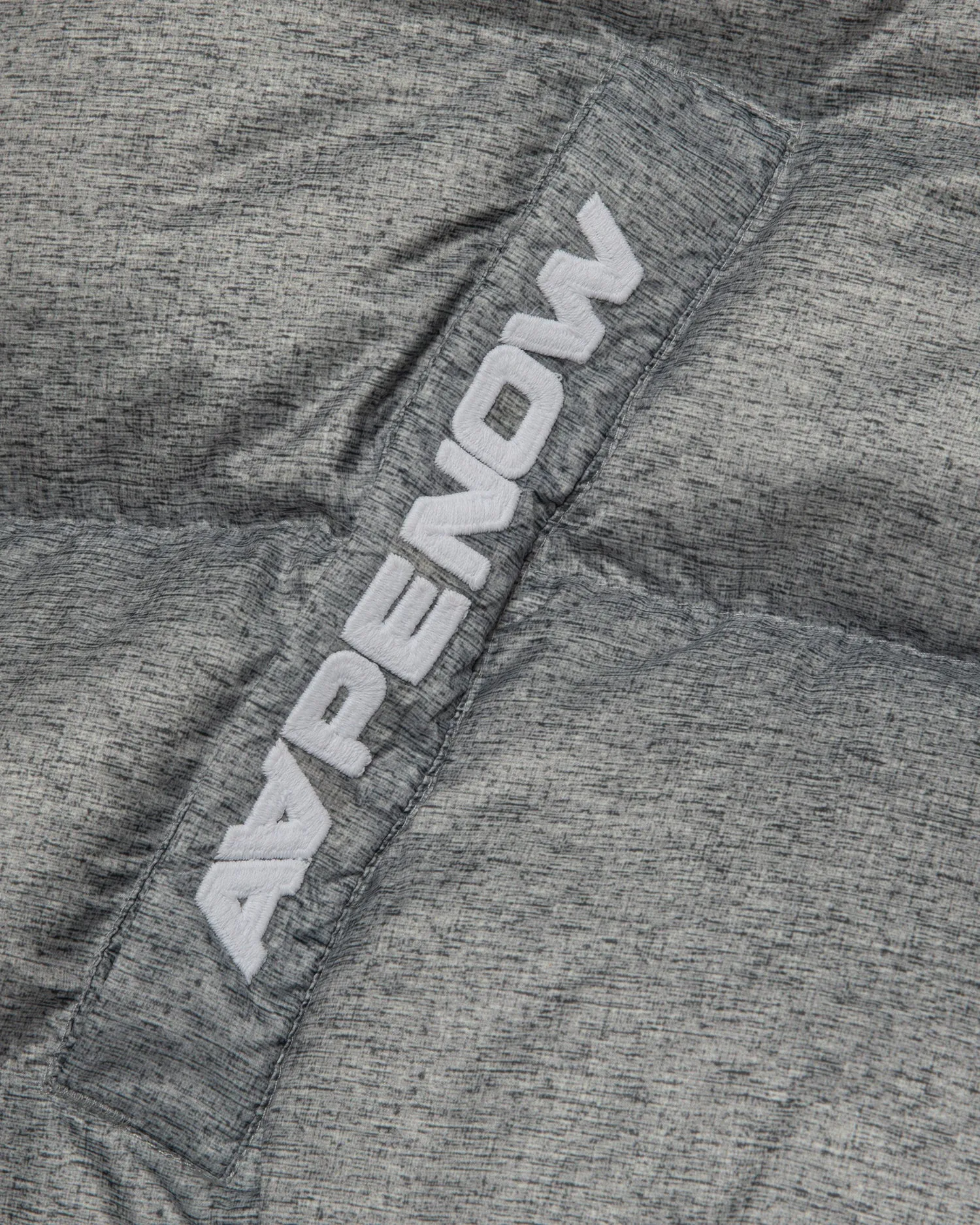 AAPENOW moonface logo zip-up down jacket