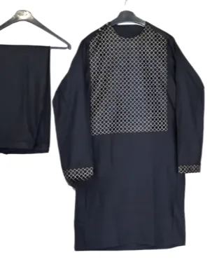 Afghan Gents Suit In Black Color