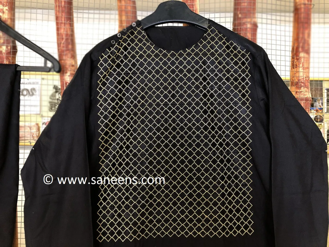 Afghan Gents Suit In Black Color