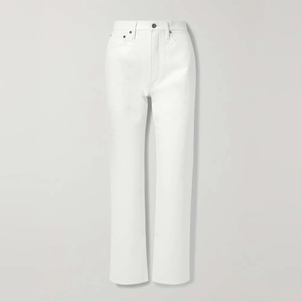 AGOLDIE Faux Leather Pants