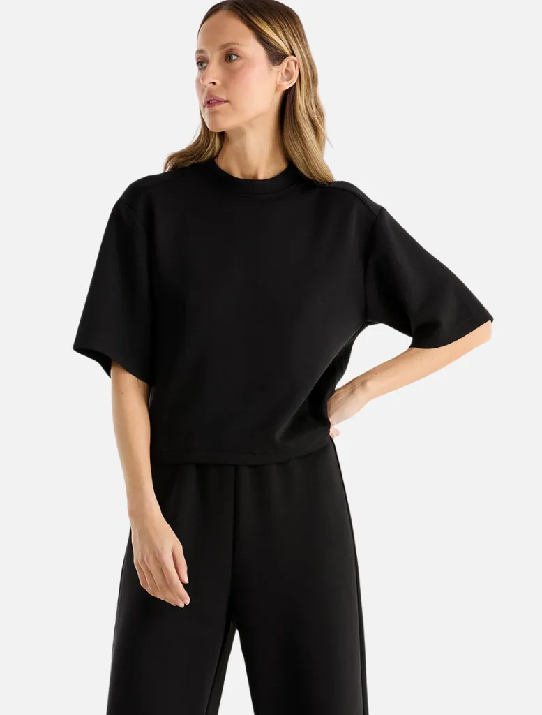 Alessa Relaxed Soft Jersy Pant - Black