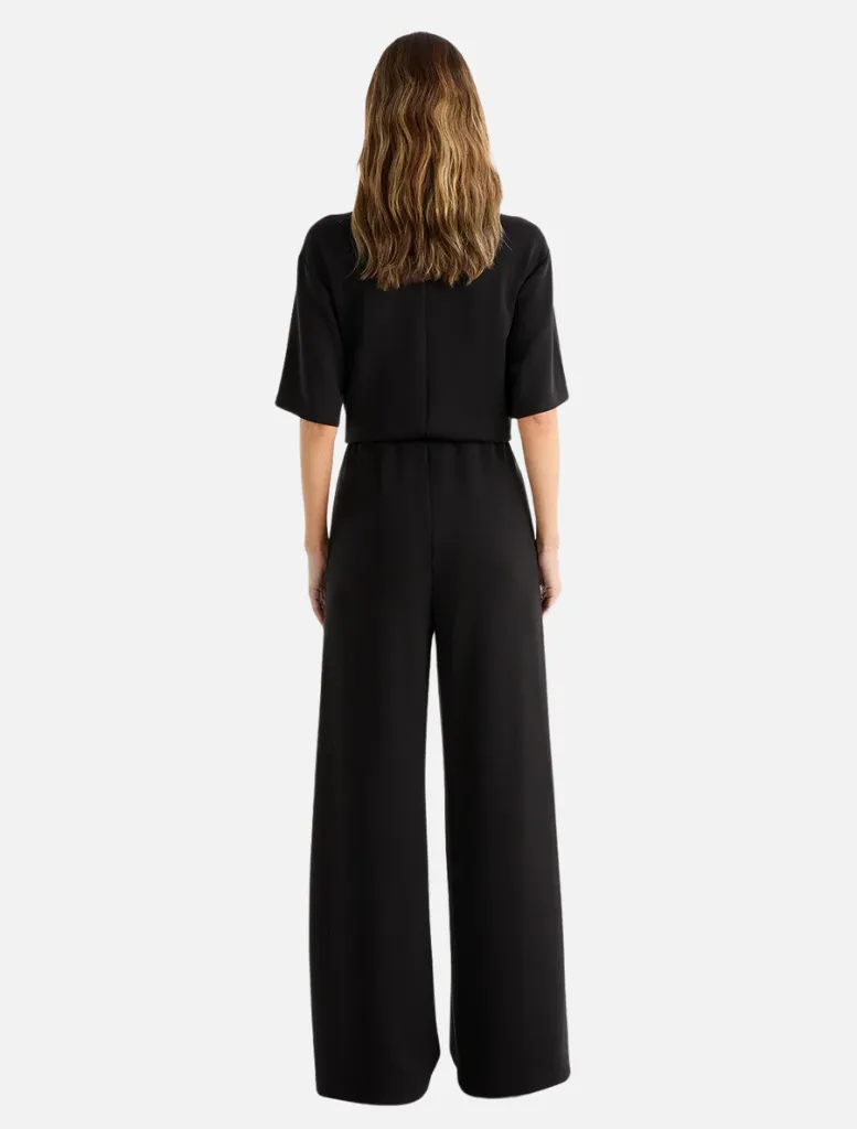 Alessa Relaxed Soft Jersy Pant - Black