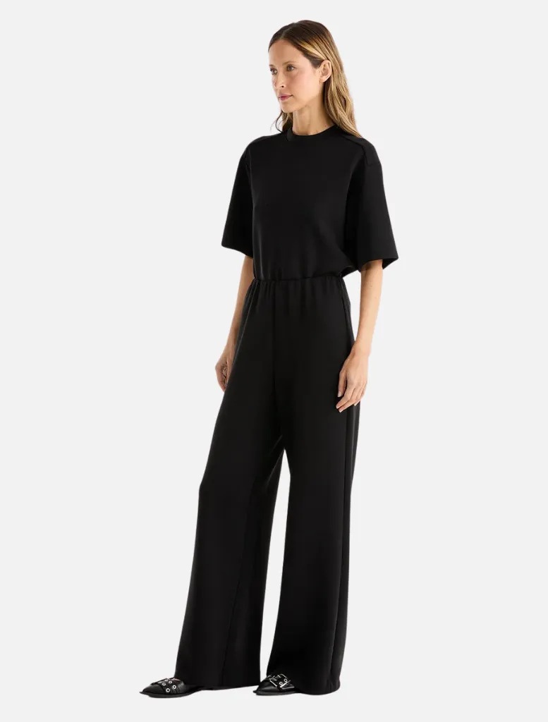 Alessa Relaxed Soft Jersy Pant - Black