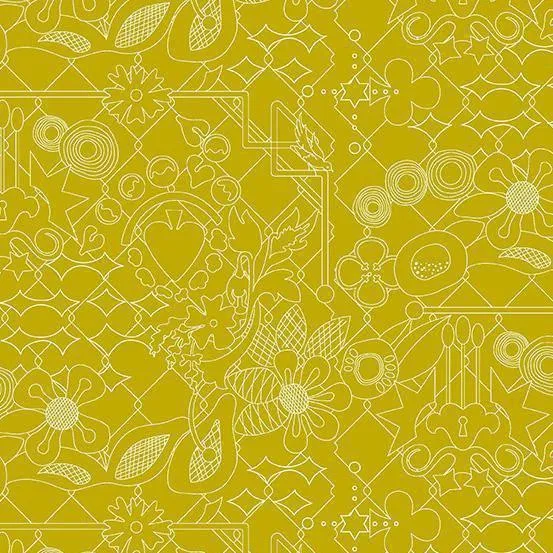 Alison Glass - Sunprints - Overgrown - Cactus