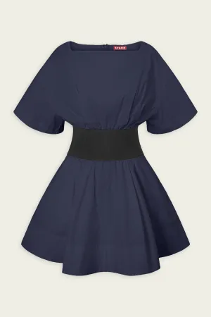 Amy Mini Dress in Navy Black