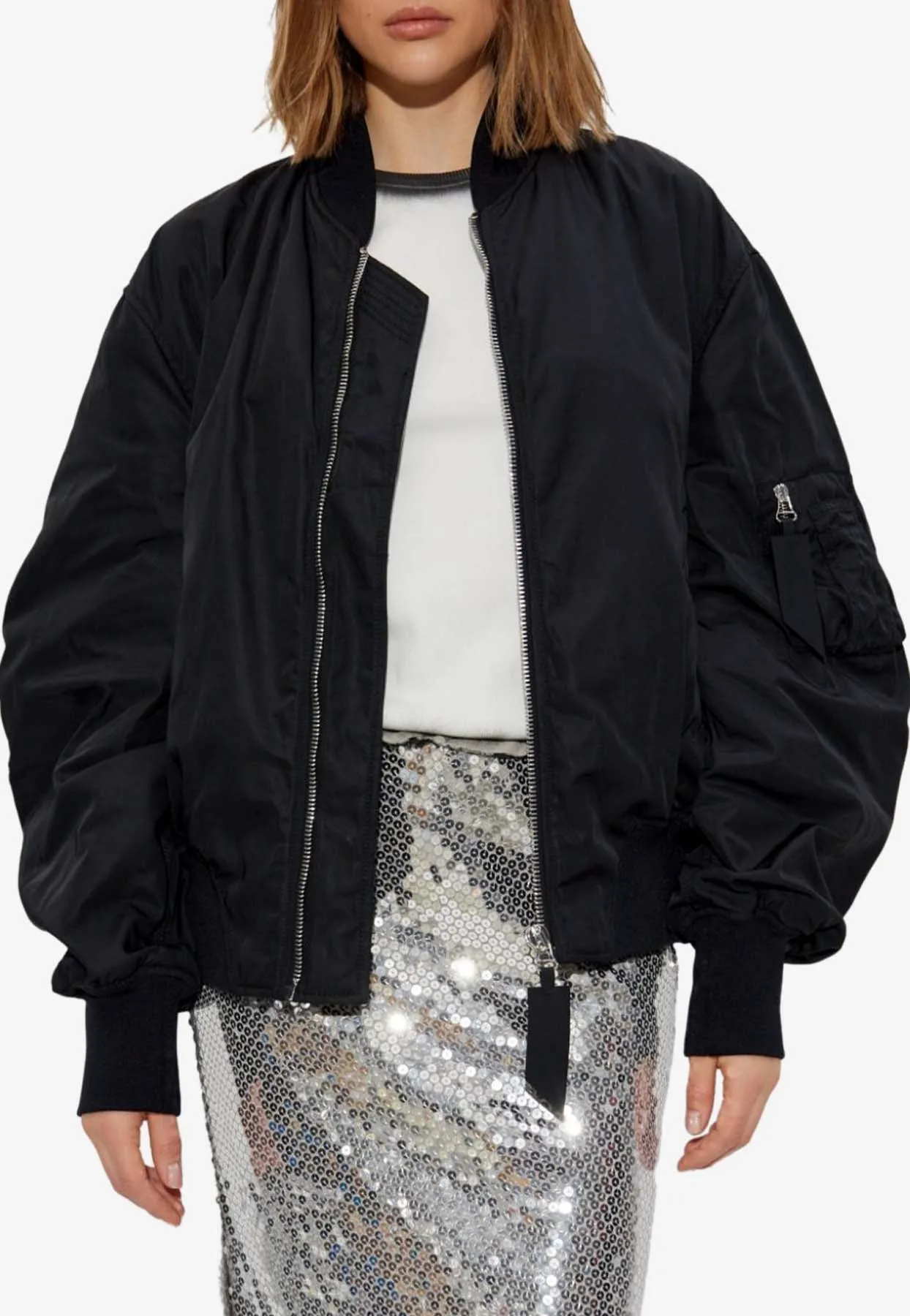 Anja Zip-Up Bomber Jacket