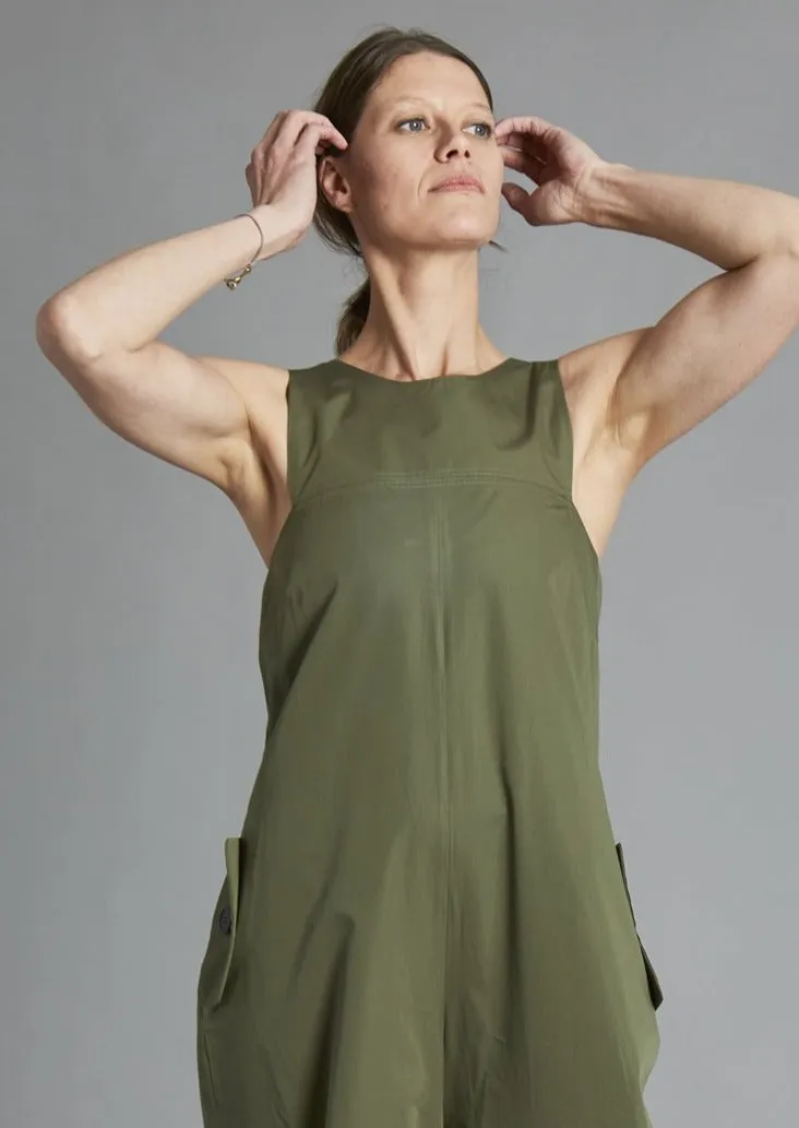 Architectural Cut Jumpsuit, Rocky Moss