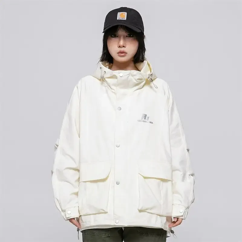Arctic Outdoor Windbreaker Zip Jacket for Y2K Streetwear Style