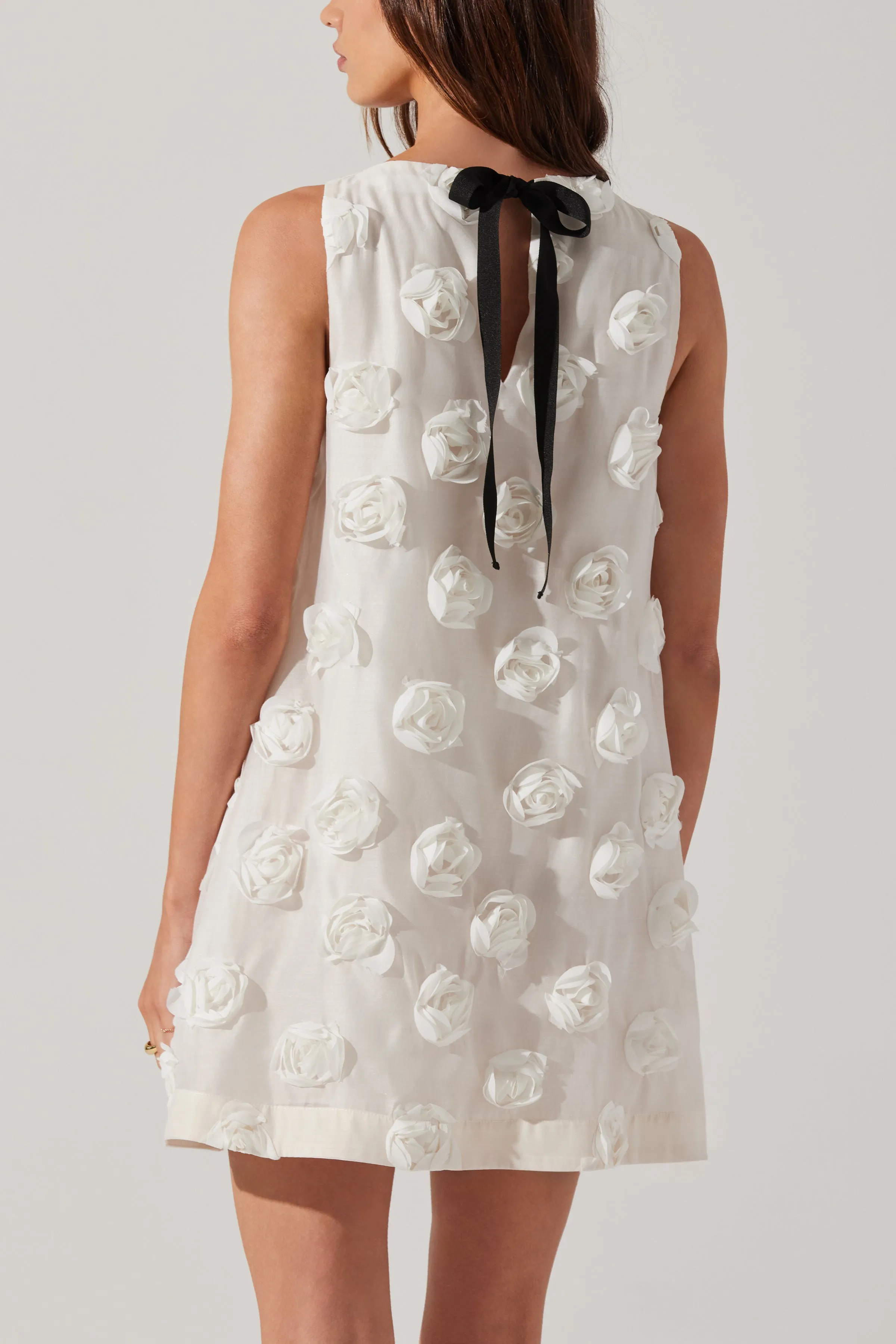 ASTR Off-White Floria Mini Dress