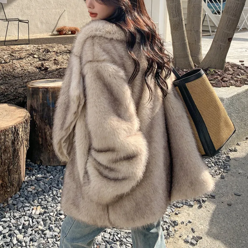 Astrid™ | Oversized Comfortable Warm Lapel Fur Coat