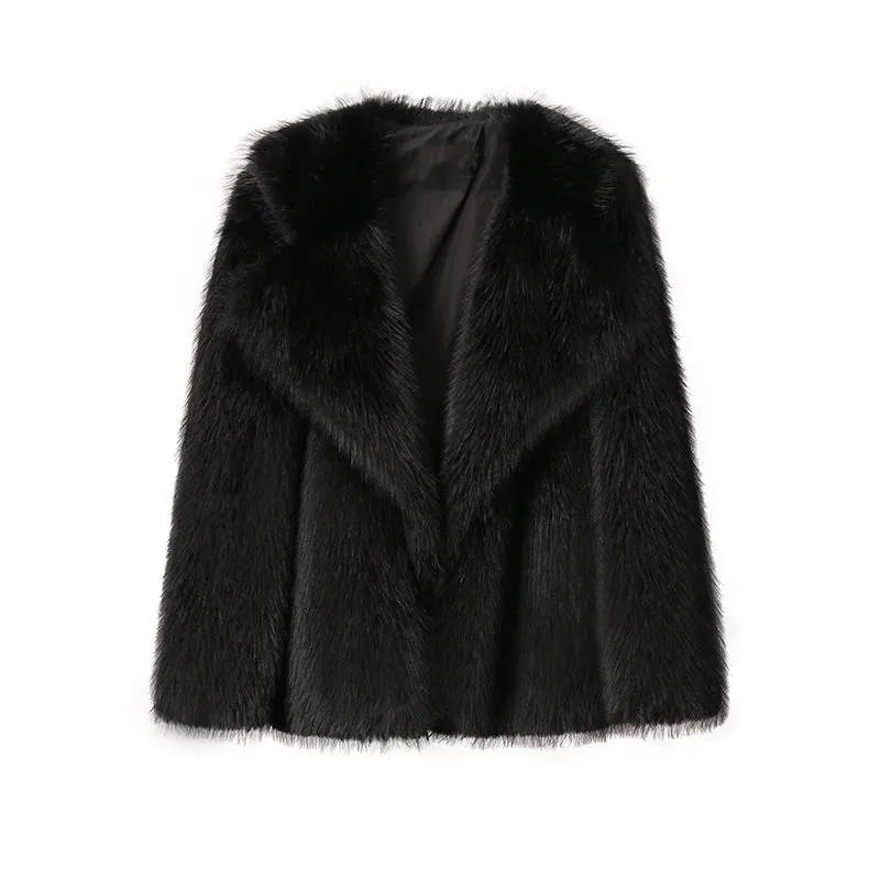 Astrid™ | Oversized Comfortable Warm Lapel Fur Coat