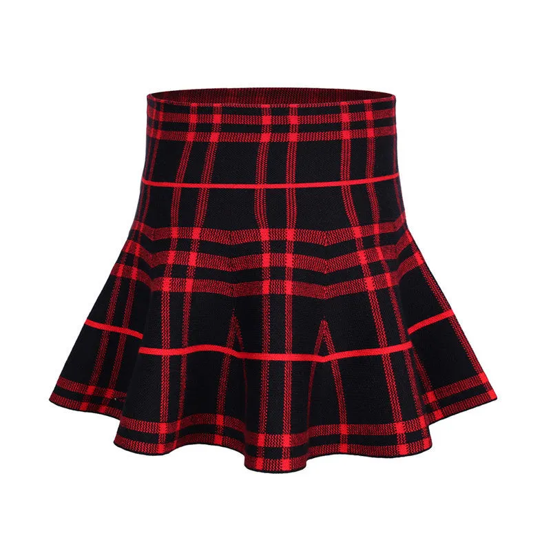 Autumn Winter Girl Skirts Baby High Waisted Skirt Girls Knit Skirts Children Clothing Solid Cotton Princess Party Pleated Skirt