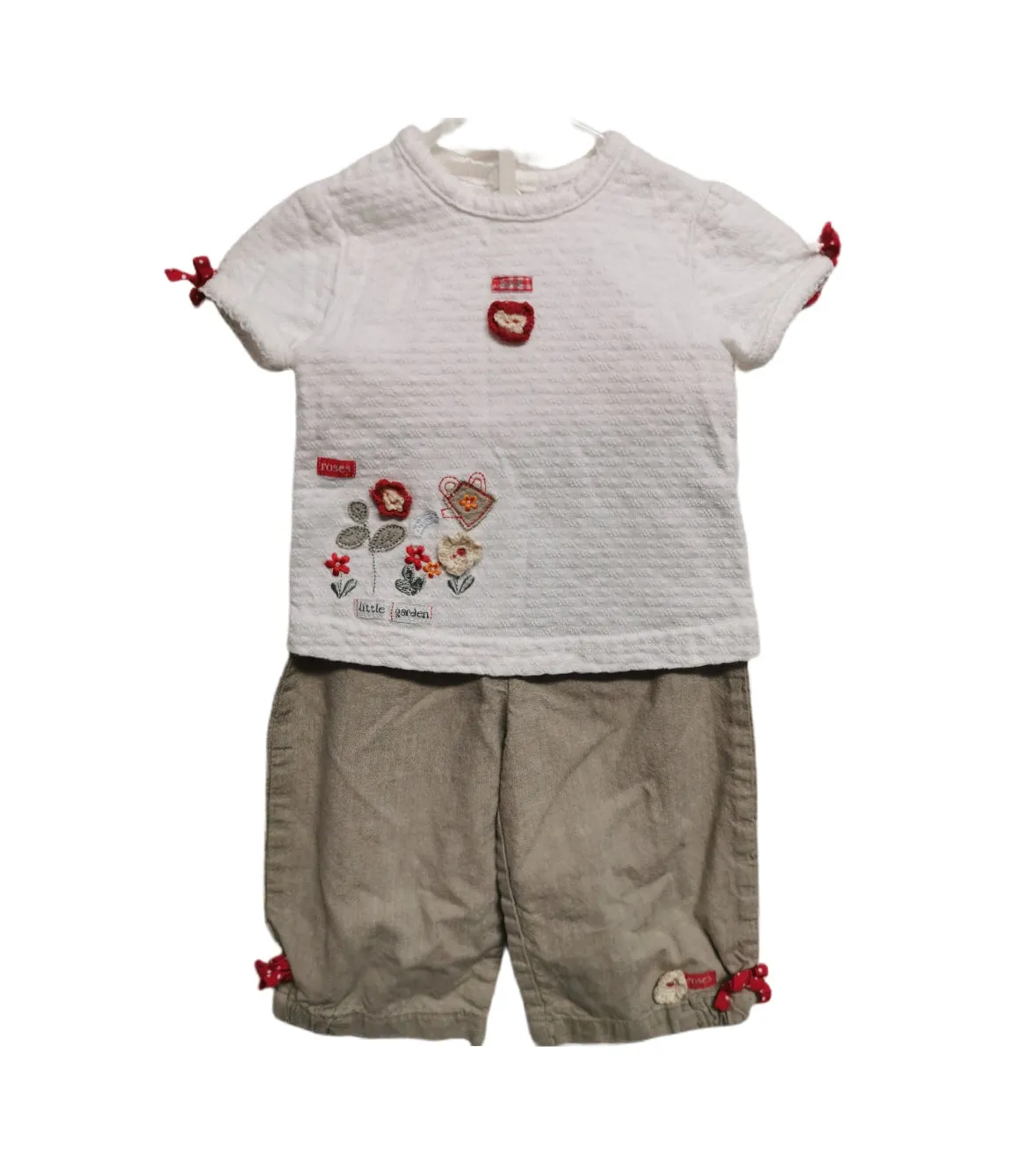 BABY GIRL SIZE 6 MONTHS - Matching 2 Piece Outfit EUC B36