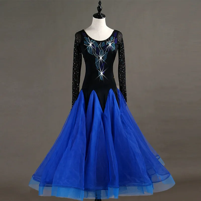 Ballroom Dance Dresses Modern Dance Diamond Setting Competition Dresses National Standard Dance Dresses Social Dance Group Performance Dresses