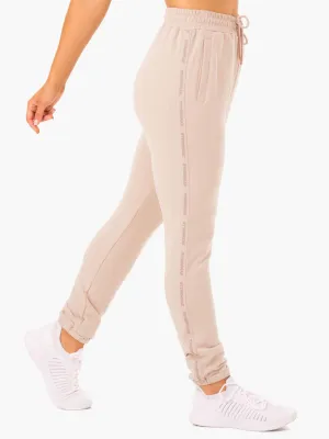 Base High Waisted Track Pants - Mushroom