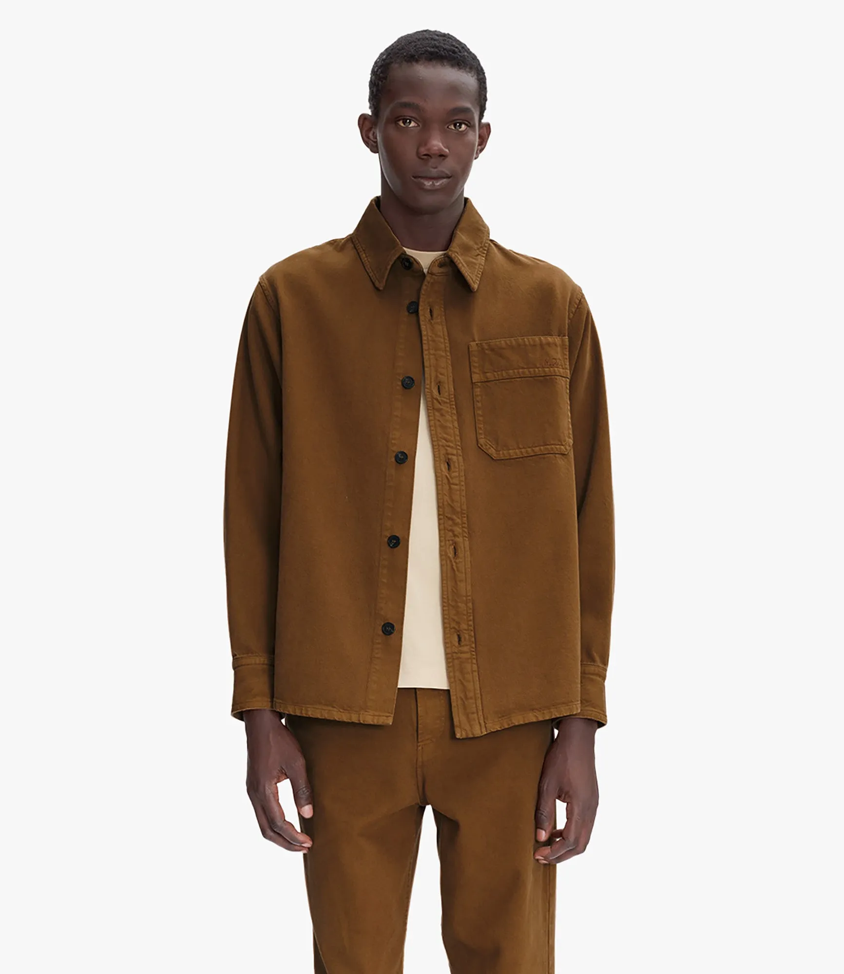 Basile Brodée Poitrine overshirt