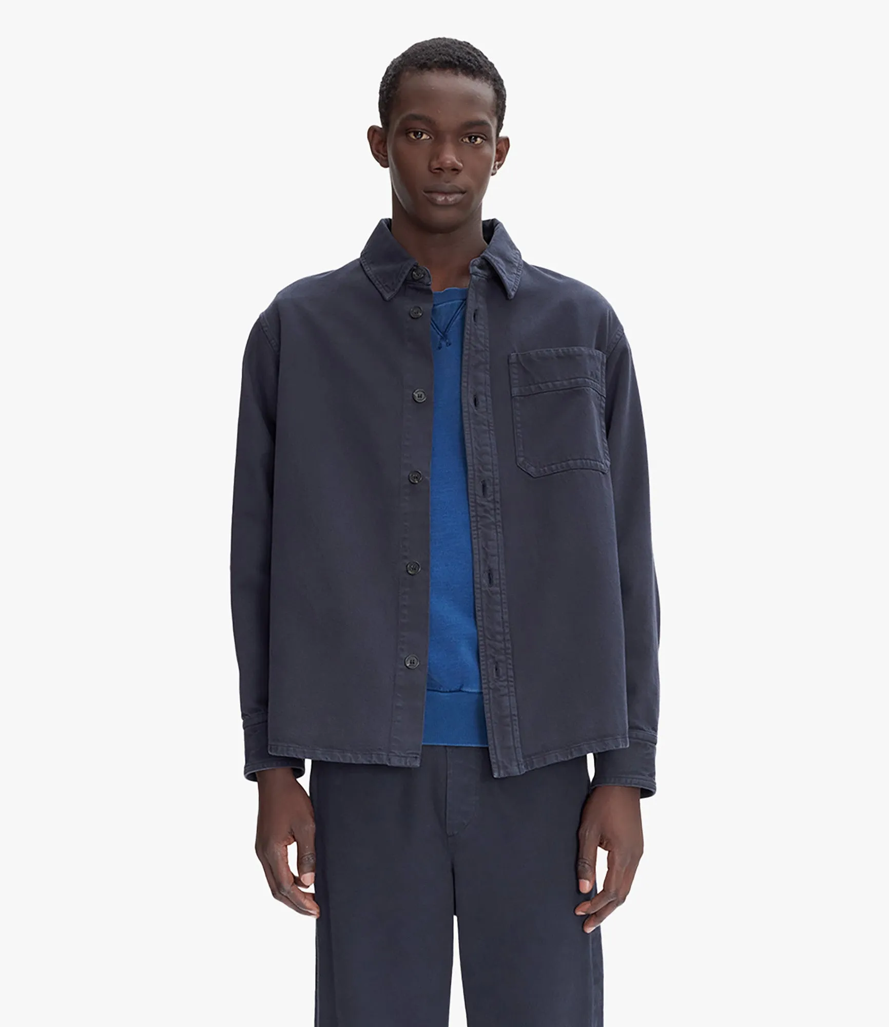 Basile Brodée Poitrine overshirt