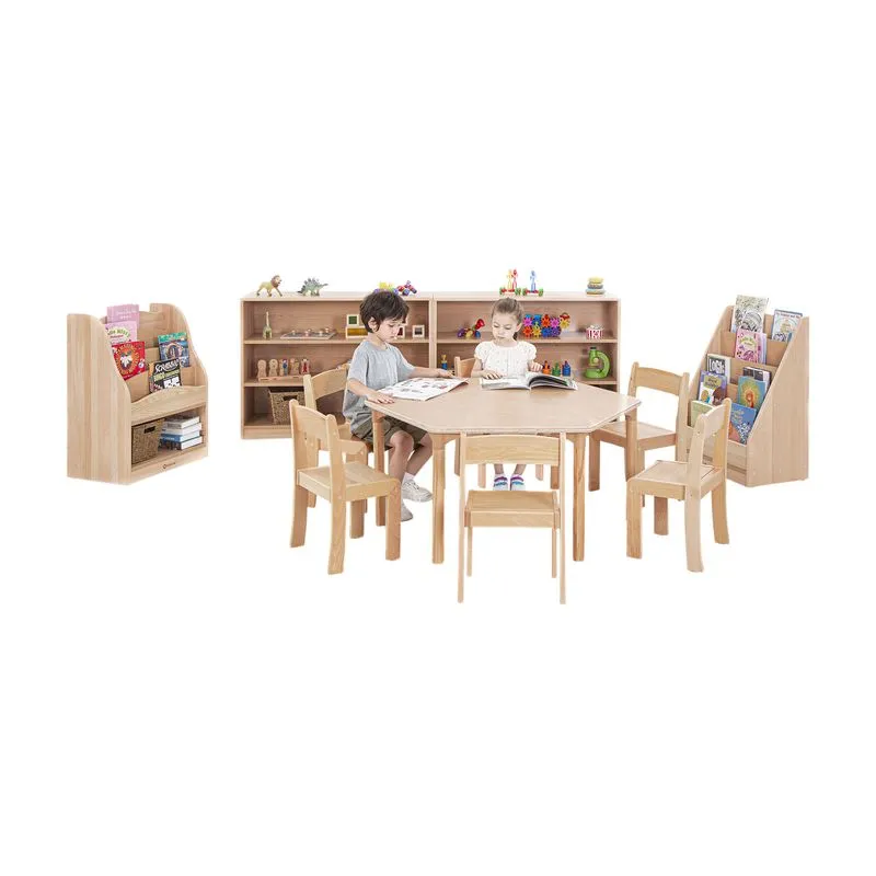 Beech Classroom Hexagon Table 1060 x 600mm