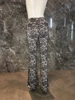 BELL BOTTOMS BLACK LACE/BLACK (long length)