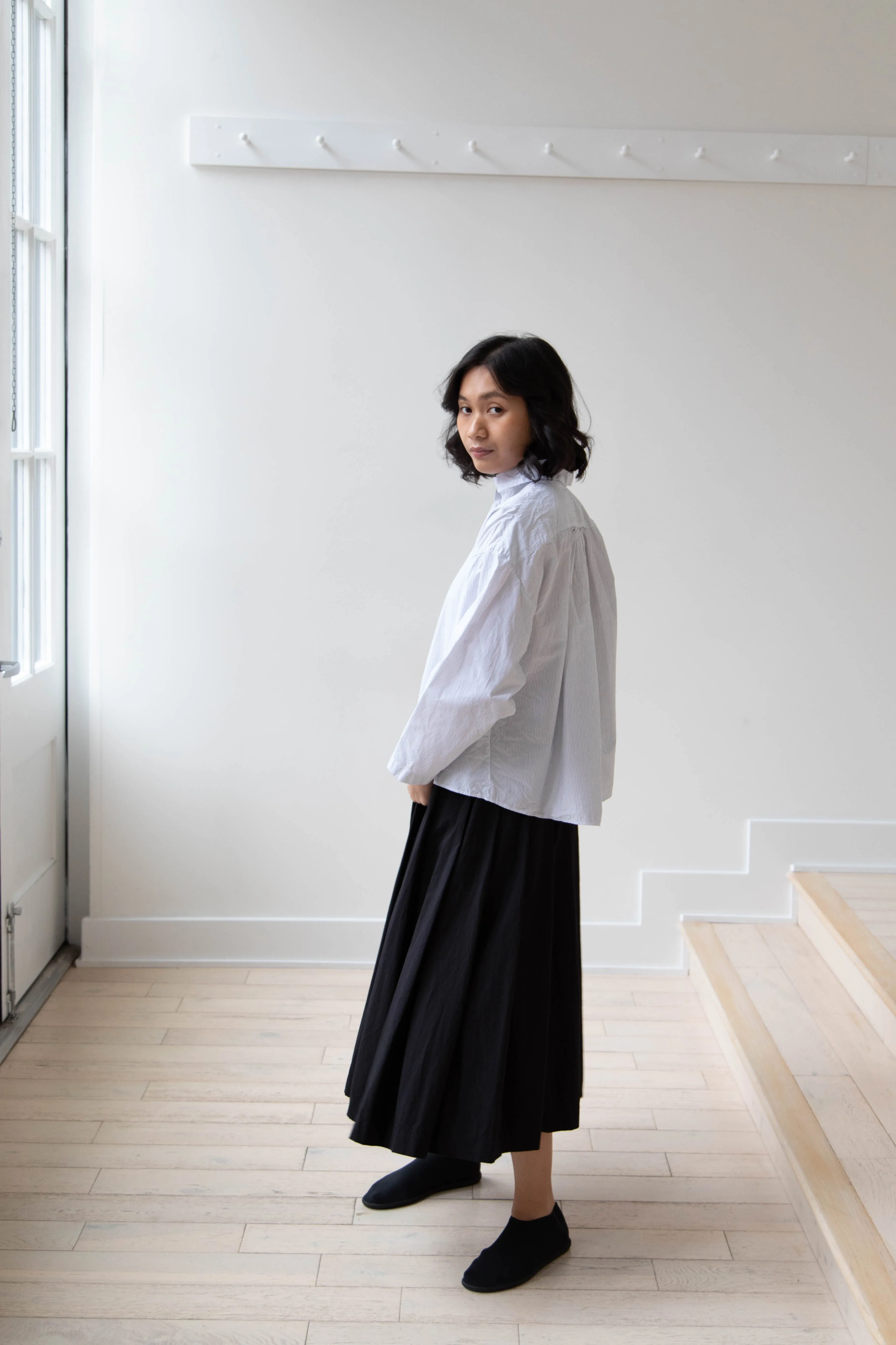Bergfabel | Matilde Skirt in Black Cotton