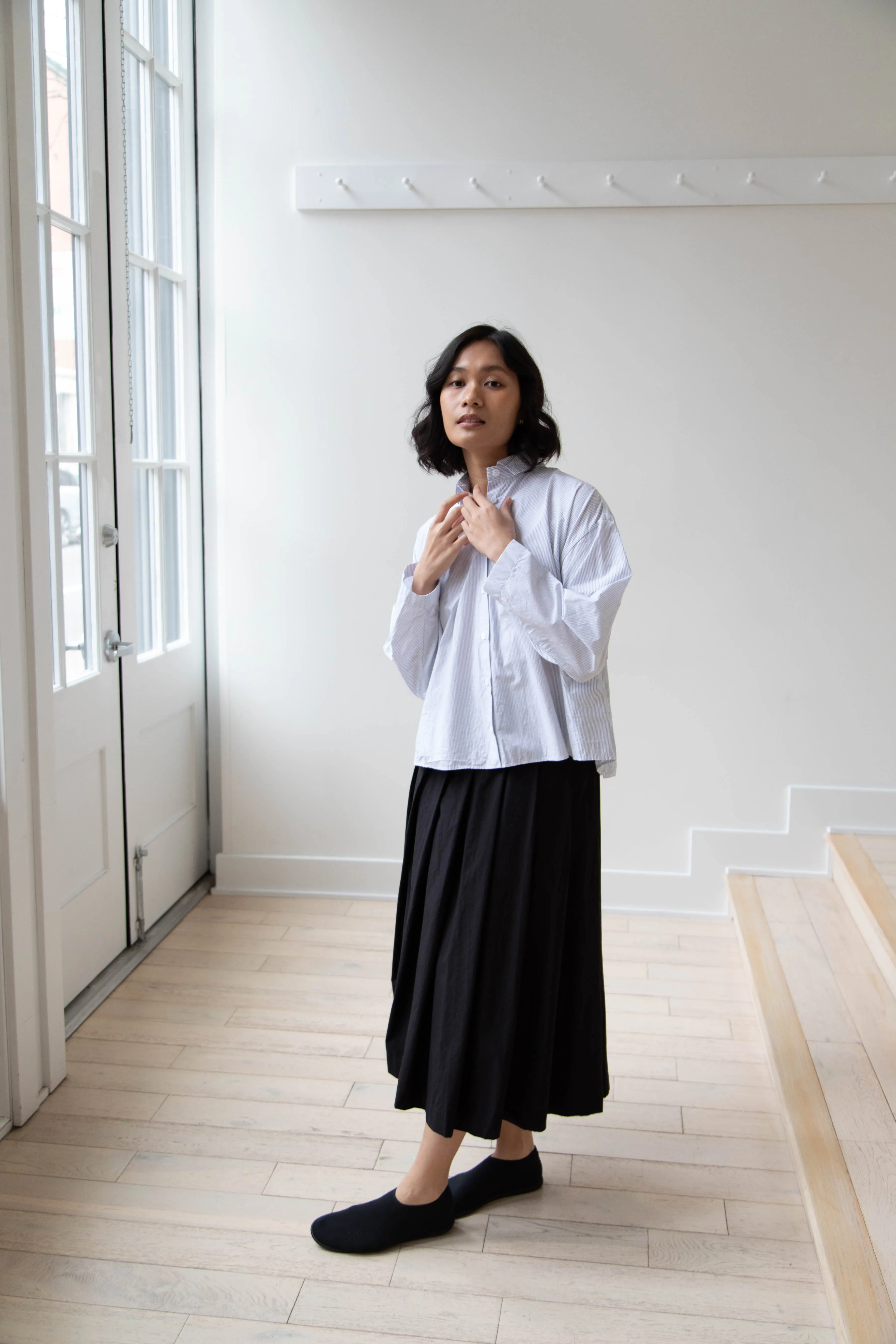 Bergfabel | Matilde Skirt in Black Cotton
