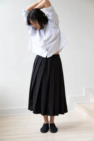 Bergfabel | Matilde Skirt in Black Cotton