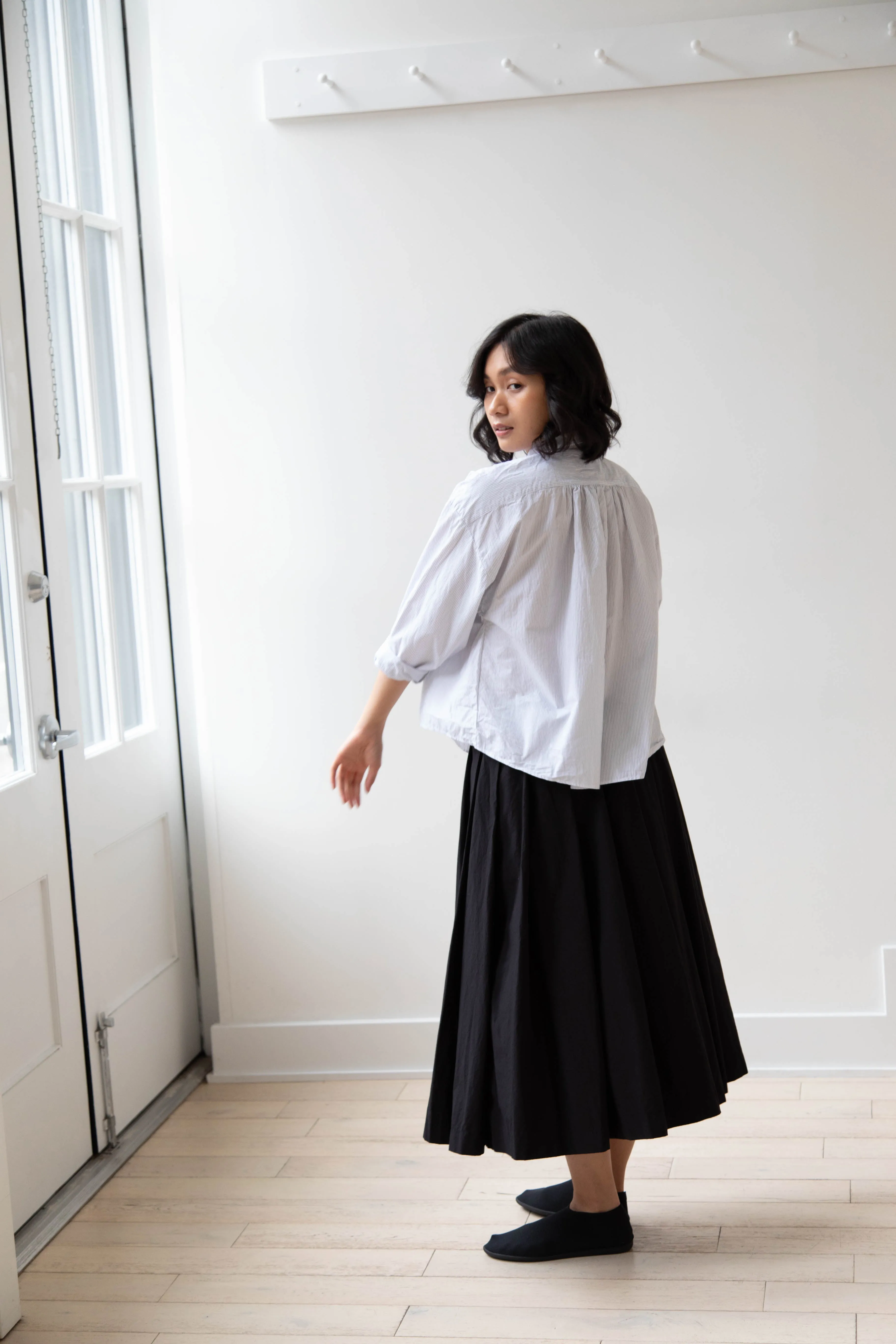 Bergfabel | Matilde Skirt in Black Cotton