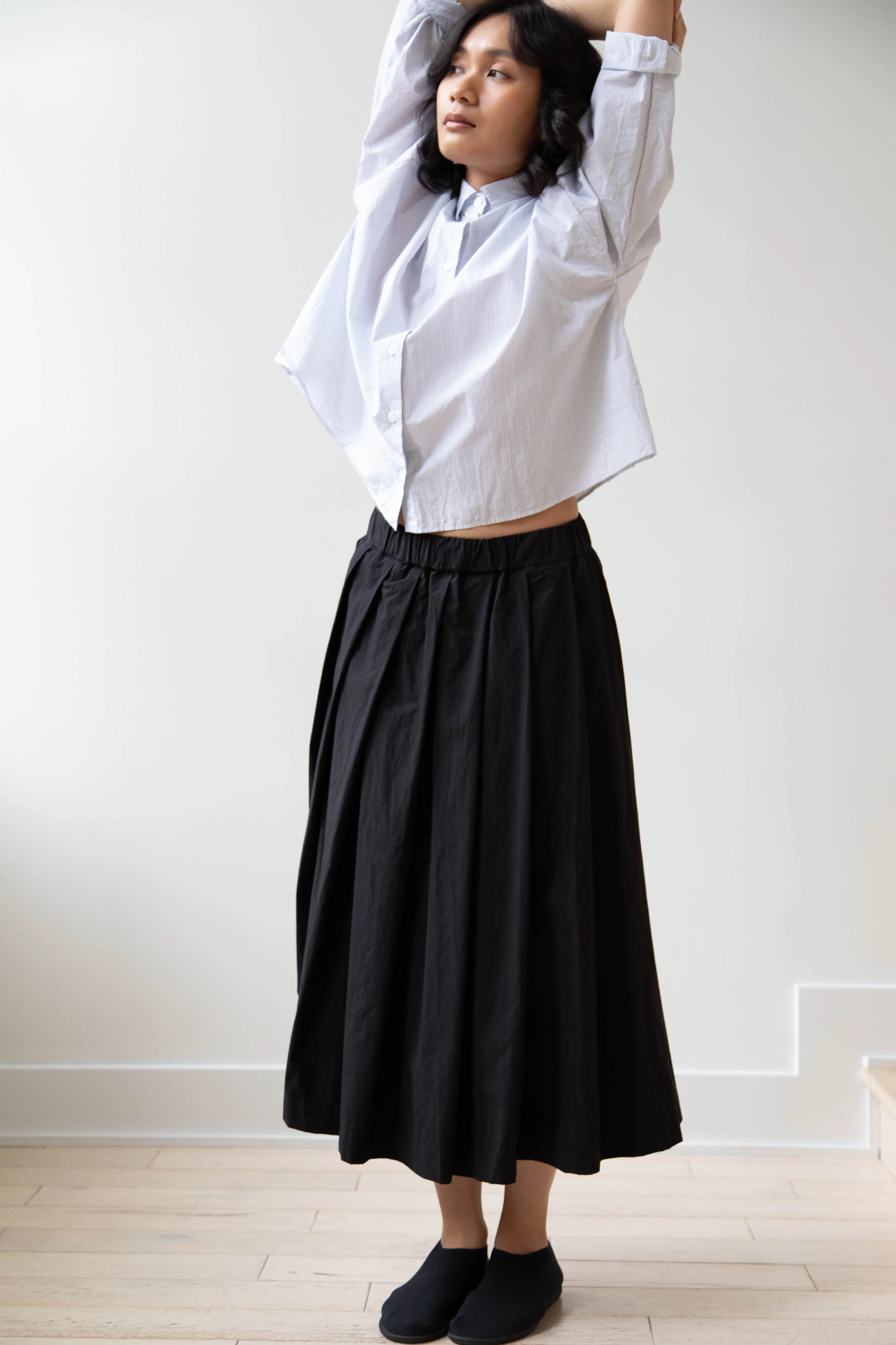 Bergfabel | Matilde Skirt in Black Cotton
