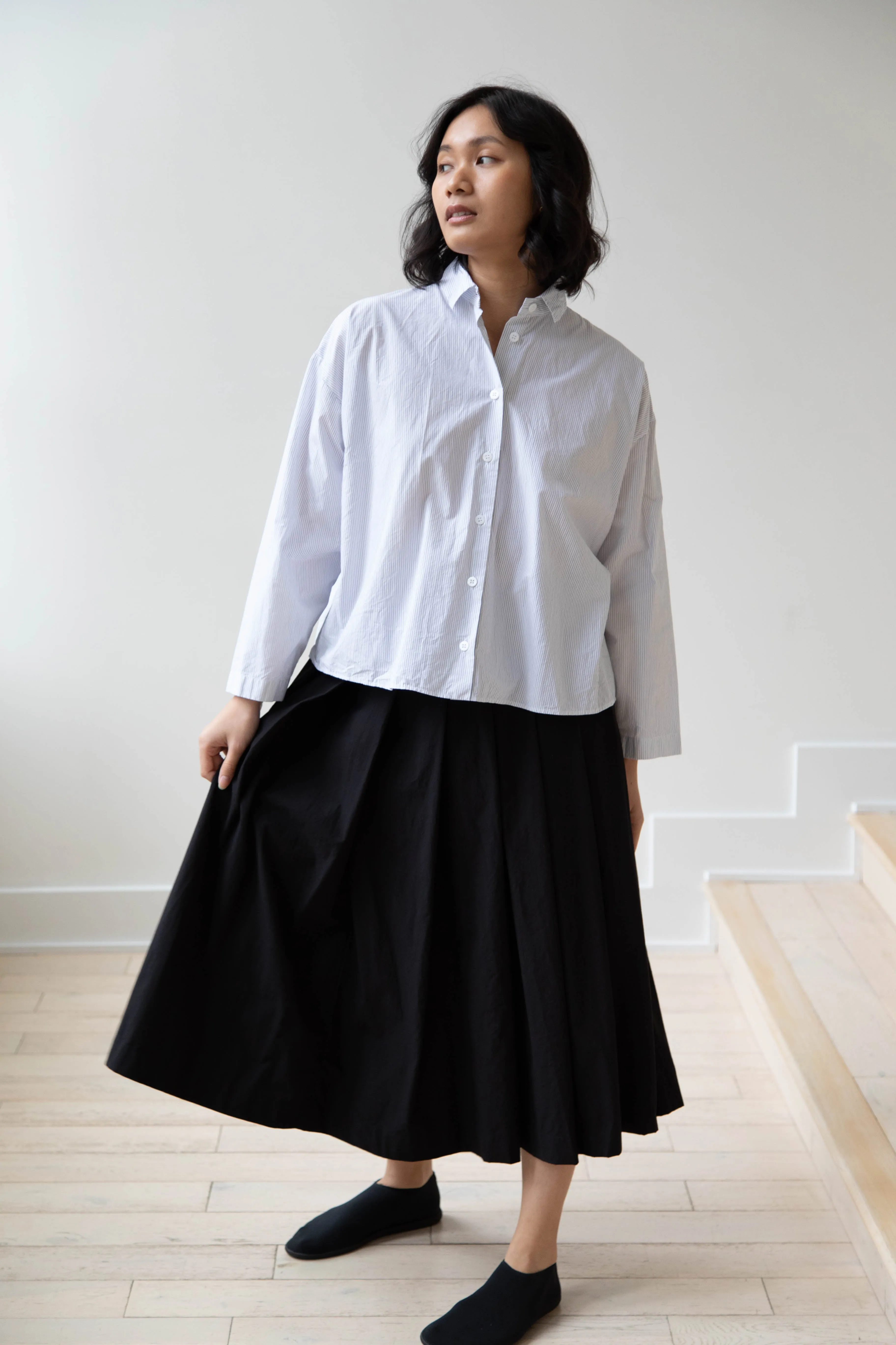 Bergfabel | Matilde Skirt in Black Cotton