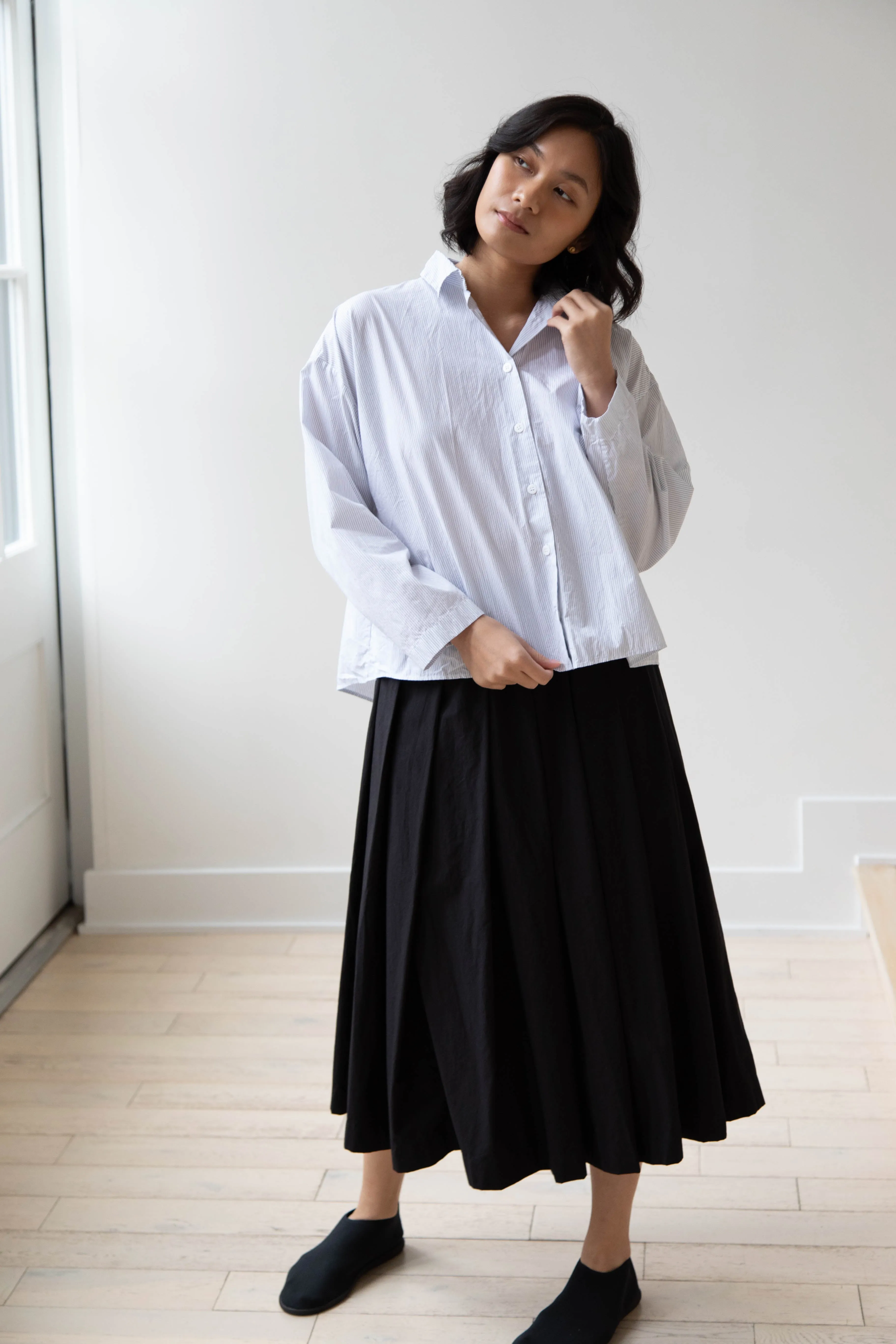 Bergfabel | Matilde Skirt in Black Cotton