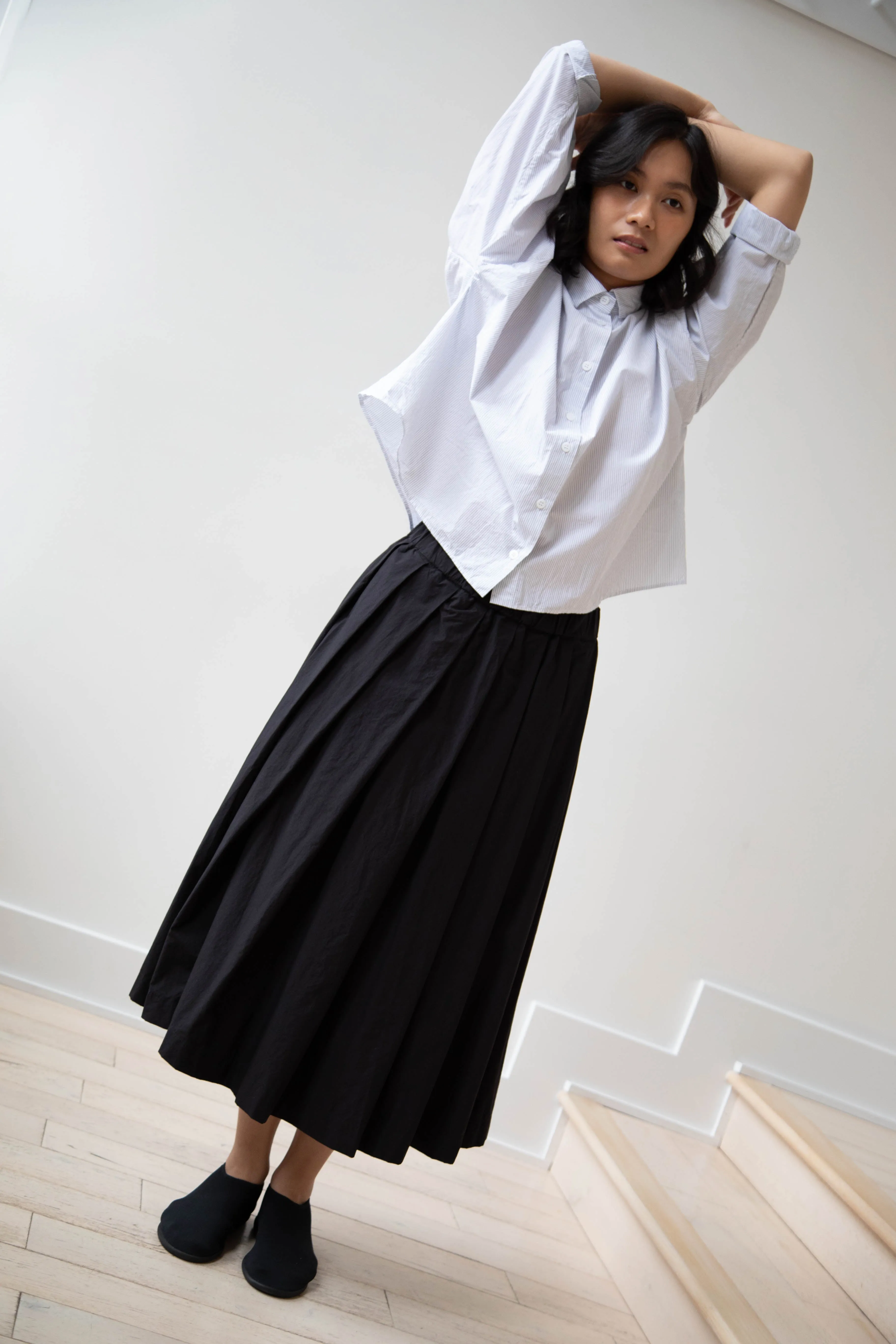 Bergfabel | Matilde Skirt in Black Cotton