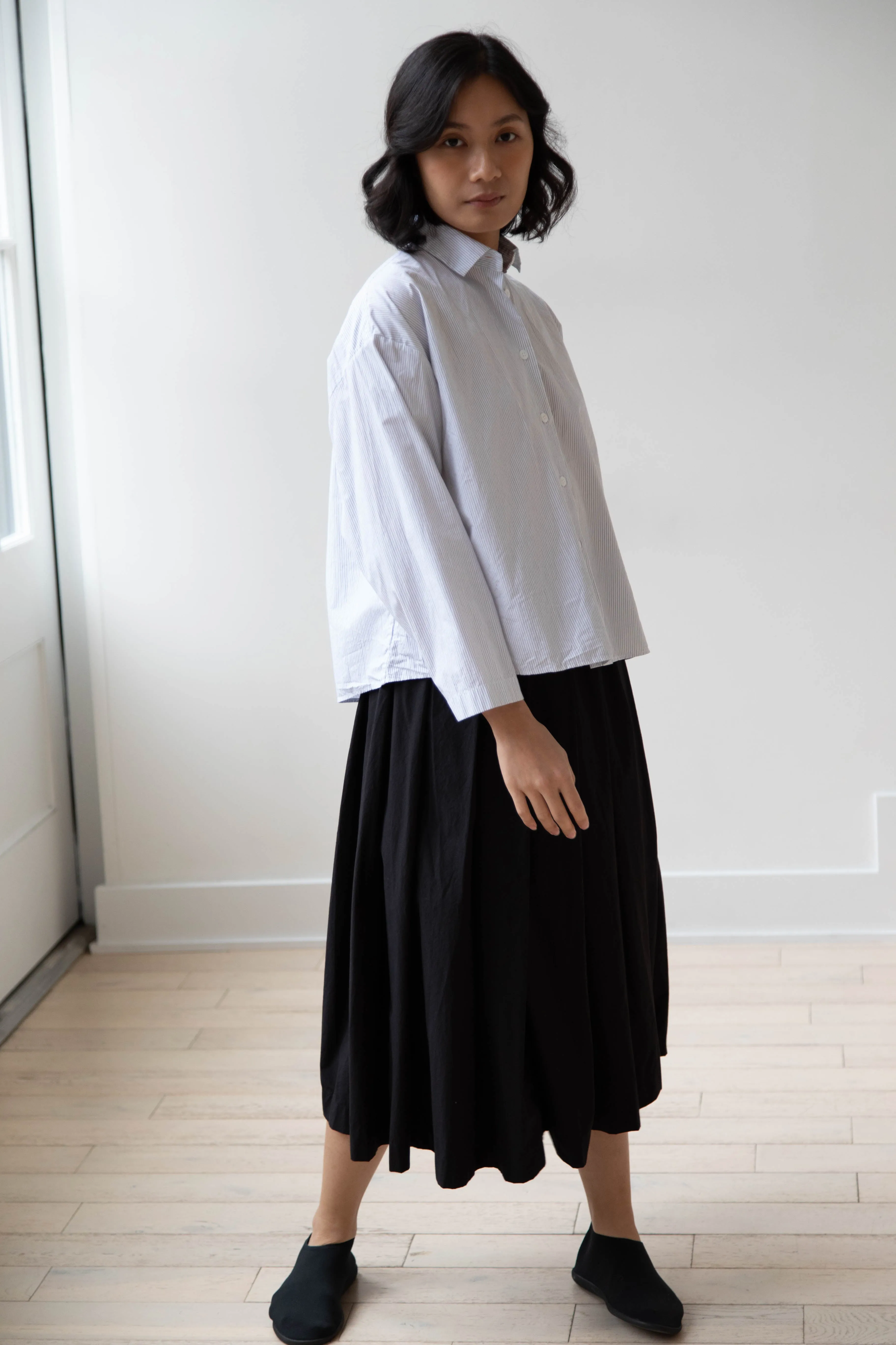 Bergfabel | Matilde Skirt in Black Cotton