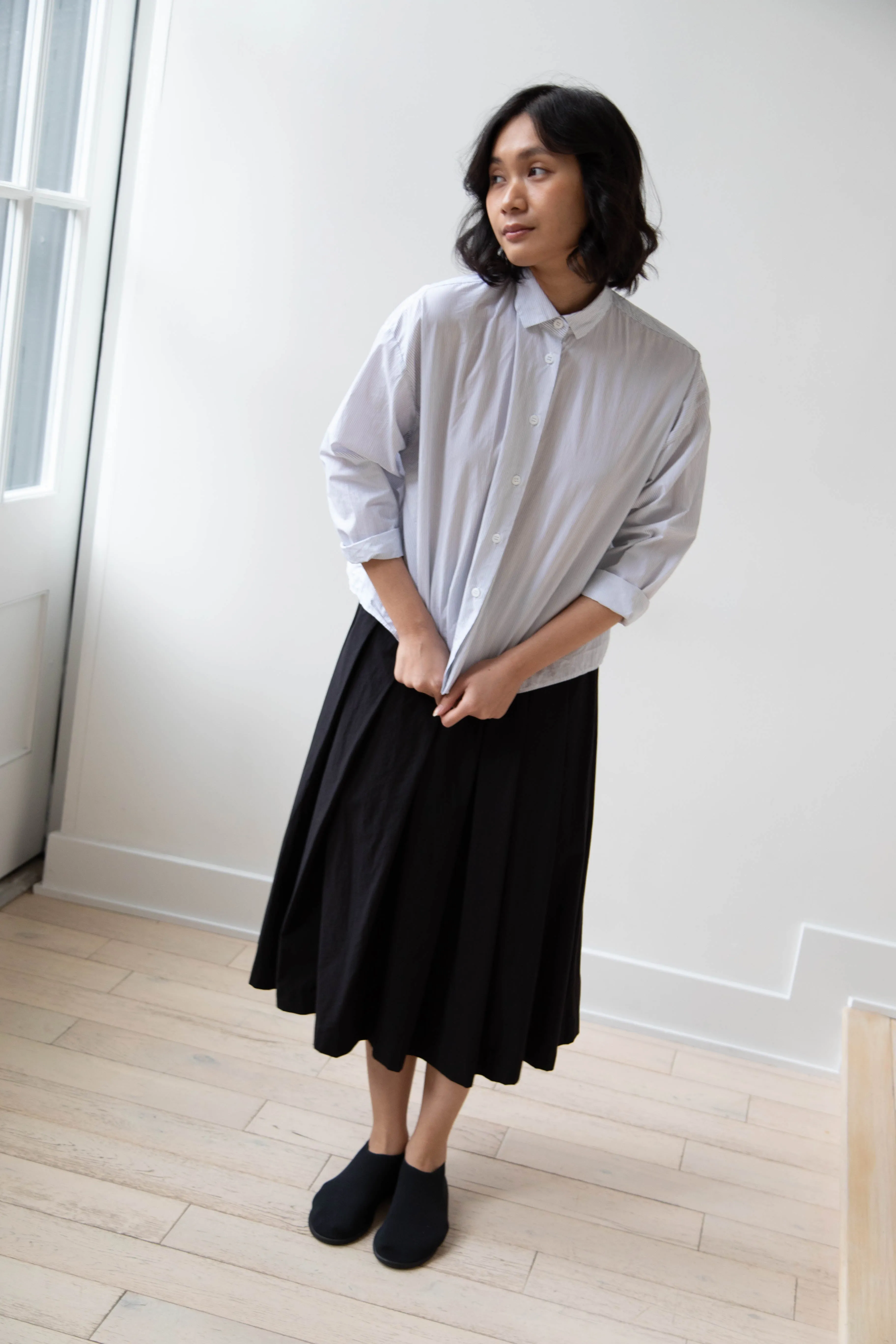 Bergfabel | Matilde Skirt in Black Cotton