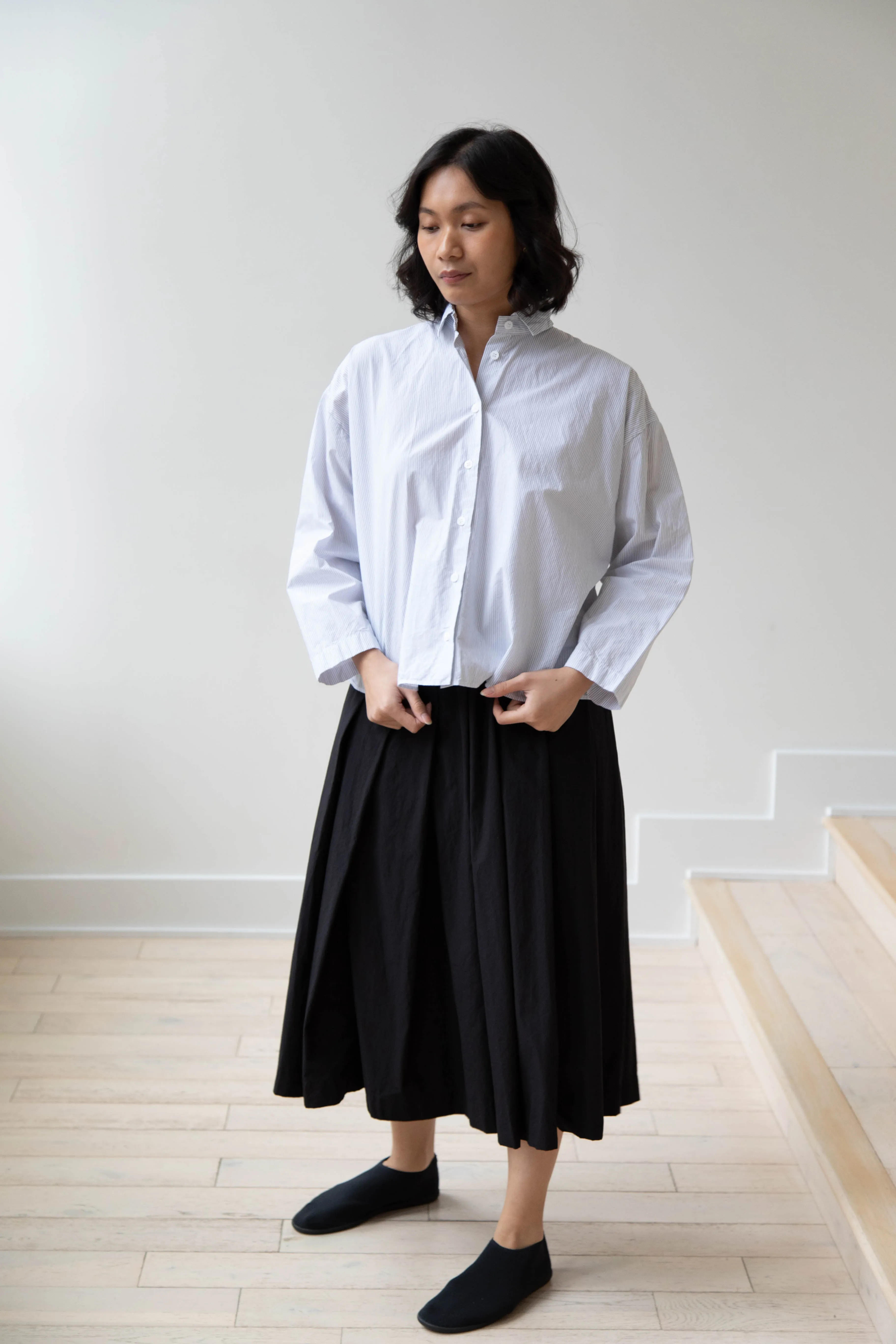 Bergfabel | Matilde Skirt in Black Cotton