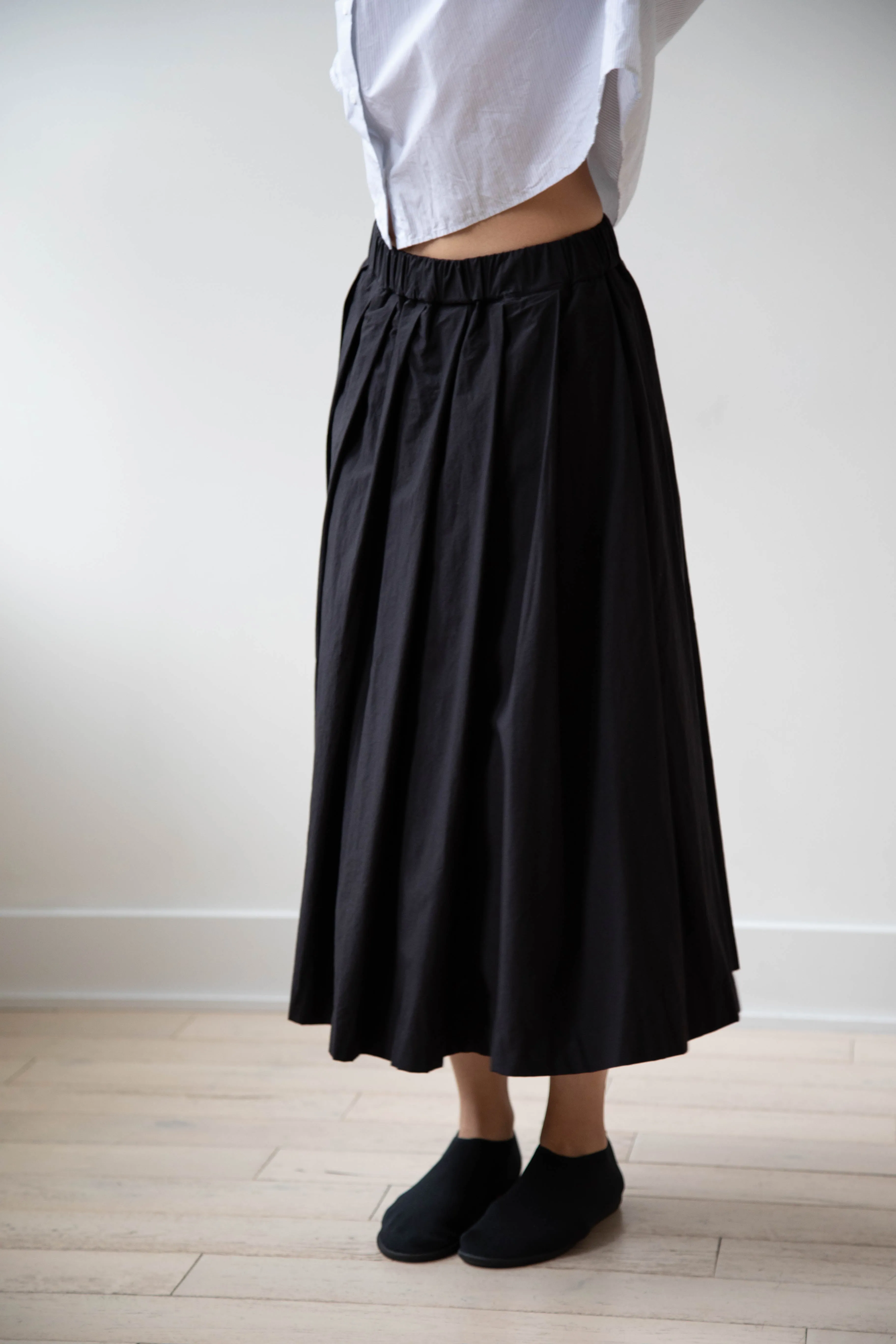 Bergfabel | Matilde Skirt in Black Cotton