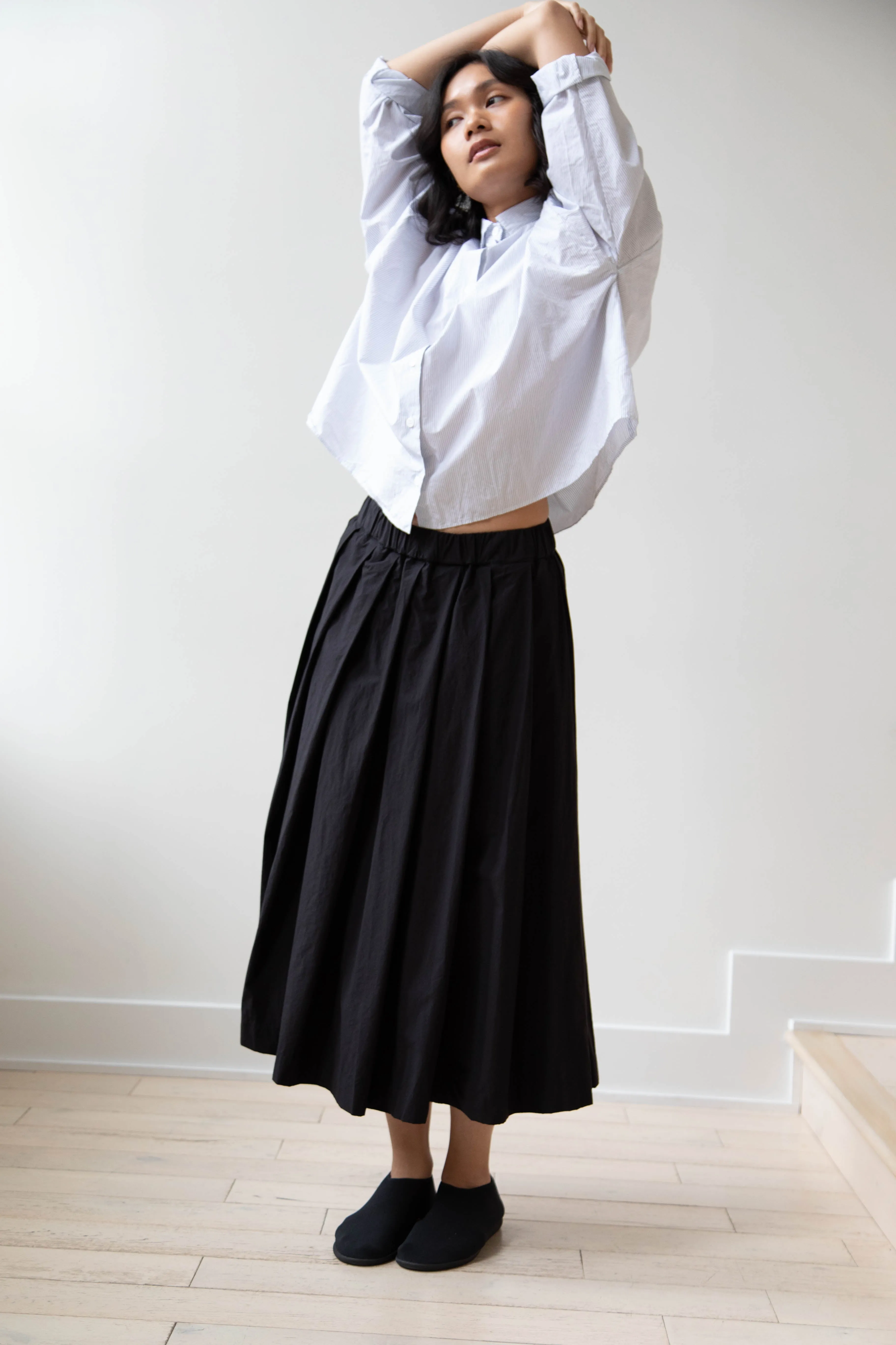 Bergfabel | Matilde Skirt in Black Cotton