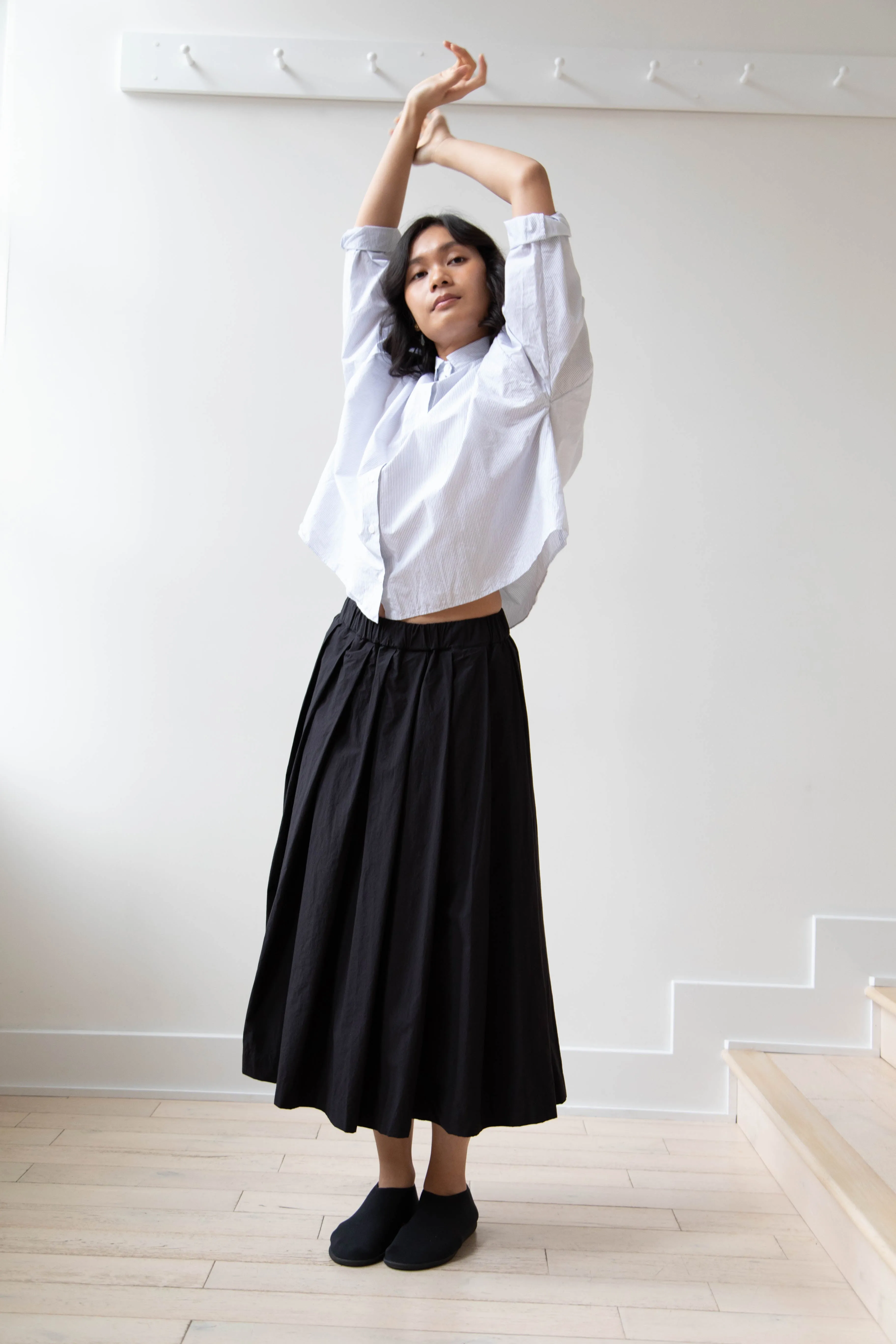 Bergfabel | Matilde Skirt in Black Cotton